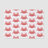 Cute red spotty crab cartoon afbeelding tissuepapier (Voorkant)