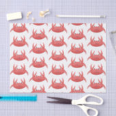 Cute red spotty crab cartoon afbeelding tissuepapier (Craft)