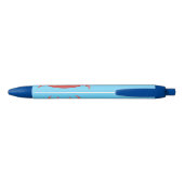 Cute red spotty crab cartoon afbeelding zwarte inkt pen (Achterkant)