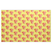 Cute red squirrel cartoon stof (Fat Quarter)