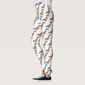 Cute red squirrel met paraplu-cartoon leggings (Links)