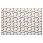 Cute red squirrel met paraplu-cartoon stof (Fat Quarter)