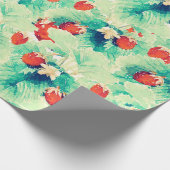 Cute Red Strawberries en Waterverf van olie Verf Cadeaupapier (Hoek)