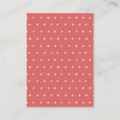 Cute Red Strawberry Leaf Diaper Raffle Baby shower Informatiekaartje (Achterkant)