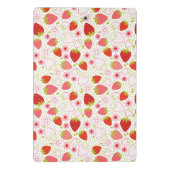 Cute Red Strawberry Mini Klembord (Achterkant)