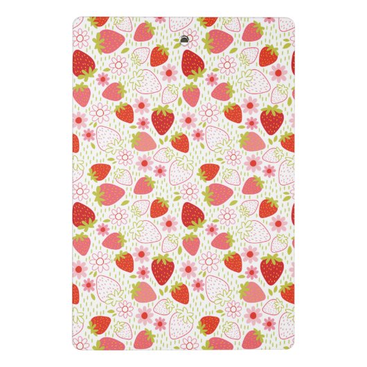 Cute Red Strawberry Mini Klembord (Achterkant)