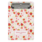 Cute Red Strawberry Mini Klembord (Voorkant)