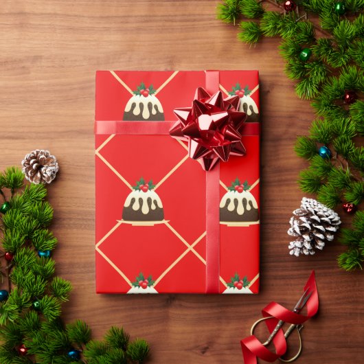 Cute Red Stripe kerstcadeau Cadeaupapier (Feestdagen Geschenken)