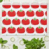 Cute red tomato custom keuken towel gift theedoek (Gevouwen)