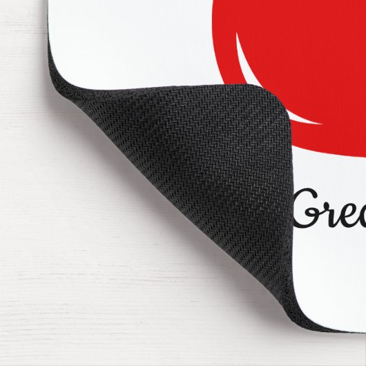 Cute red tomato muispad met aangepaste tekst muismat (Hoek)