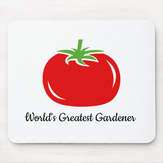 Cute red tomato muispad met aangepaste tekst muismat (Voorkant)