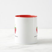 Cute Red Tone aardbery Coffee Cup Mok (Midden)
