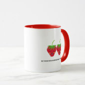 Cute Red Tone aardbery Coffee Cup Mok (Voorkant rechts)