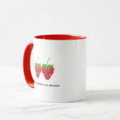 Cute Red Tone aardbery Coffee Cup Mok (Voorkant links)