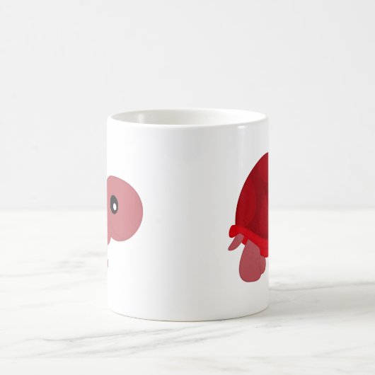 Cute Red Tortoise Koffiemok (Center)