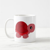 Cute Red Tortoise Koffiemok (Links)