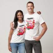 Cute Red Truck Cavapoo Valentines Day Costume Boy T-shirt (Unisex)