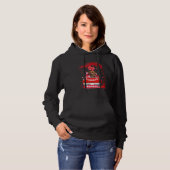 Cute Red Truck Pitbull Terrier Valentines Day Cost Hoodie (Voorkant volledig)