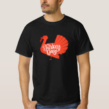 Cute Red Turkey Shape met Text Typografie
