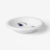 Cute red, white & blue print paper bowls papieren kommen (Gebogen)