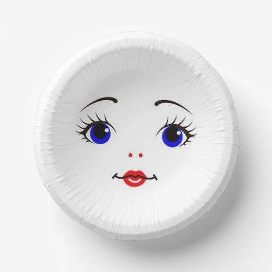 Cute red, white & blue print paper bowls papieren kommen (Voorkant)