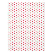 Cute red white hearts patroonelegant girale microf tafelkleed (Voorkant)