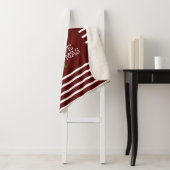 Cute Red/White Spirit of Kerstmis Sherpa Deken (In situ)