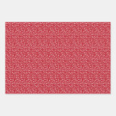 Cute Red & White XOXO Hearts Valentijnsdag Inpakpapier Vel (Voorkant 3)