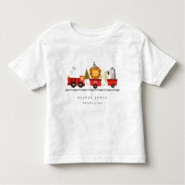 Cute Red Woodland Animal Train Elke zondag Kinder Shirts