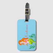Cute Redkopmermaid Thunder_Cove Bagagelabel (Voorkant (verticaal))