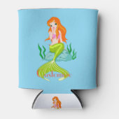 Cute Redkopmermaid Thunder_Cove Blikjeskoeler (Voorkant)