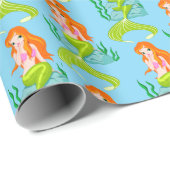 Cute Redkopmermaid Thunder_Cove Cadeaupapier (Rol Hoek)