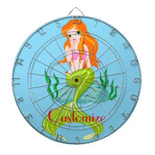 Cute Redkopmermaid Thunder_Cove Dartbord