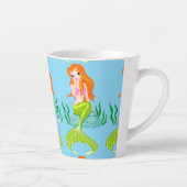 Cute Redkopmermaid Thunder_Cove Latte Mok (Rechts)