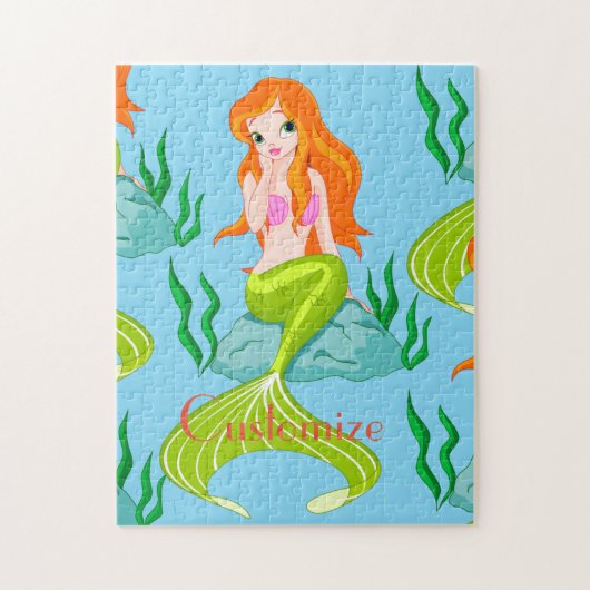Cute Redkopmermaid Thunder_Cove Legpuzzel (Verticaal)