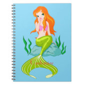 Cute Redkopmermaid Thunder_Cove Notitieboek (Voorkant)