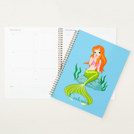 Cute Redkopmermaid Thunder_Cove Planner (Display)