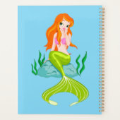 Cute Redkopmermaid Thunder_Cove Planner (Achterkant)