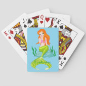 Cute Redkopmermaid Thunder_Cove Pokerkaarten (Achterkant)