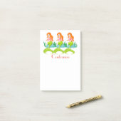 Cute Redkopmermaid Thunder_Cove Post-it® Notes (Op bureau)
