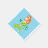 Cute Redkopmermaid Thunder_Cove Servet (Hoek)