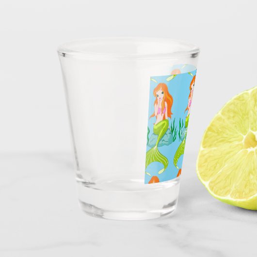 Cute Redkopmermaid Thunder_Cove Shot Glas (Links)