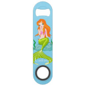 Cute Redkopmermaid Thunder_Cove Speed Flessenopener (Voorkant)