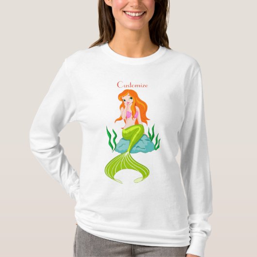 Cute Redkopmermaid Thunder_Cove T-shirt (Voorkant)