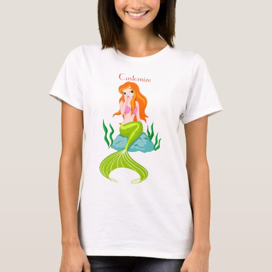 Cute Redkopmermaid Thunder_Cove T-shirt (Voorkant)
