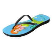 Cute Redkopmermaid Thunder_Cove Teenslippers (Schuin)