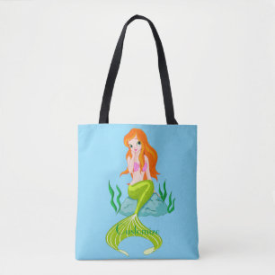 Cute Redkopmermaid Thunder_Cove Tote Bag
