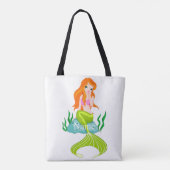 Cute Redkopmermaid Thunder_Cove Tote Bag (Achterkant)