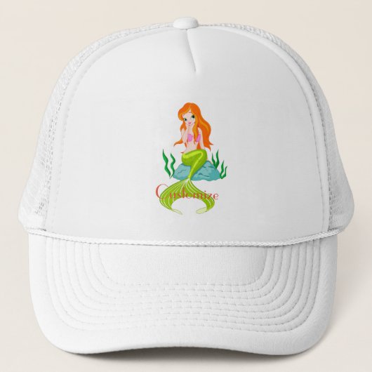 Cute Redkopmermaid Thunder_Cove Trucker Pet (Voorkant)