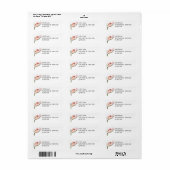 Cute Redpoll Bird Return Address Labels (Full Sheet)